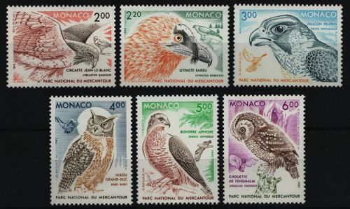Monaco 1993 - Mi-Nr. 2094 & 2108-2112 ** - MNH - Vögel / Birds