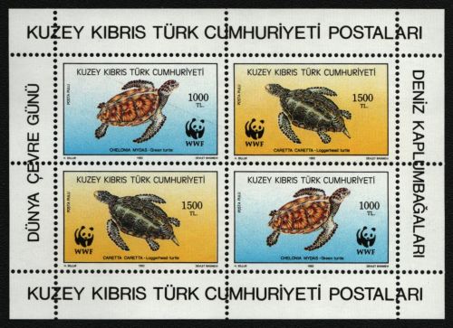 Türkisch Zypern 1992 - Mi-Nr. Block 11 ** - MNH - Schildkröten / Turtles
