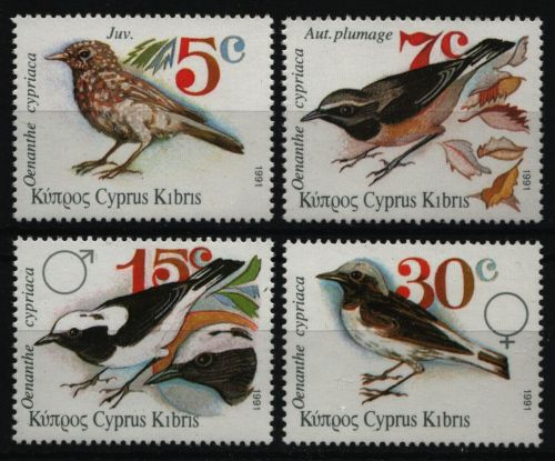Zypern 1991 - Mi-Nr. 773-776 ** - MNH - Vögel / Birds