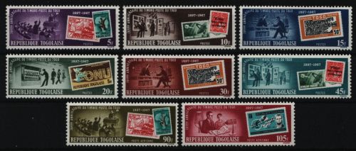 Togo 1967 - Mi-Nr. 614-632 A ** - MNH - Marke auf Marke