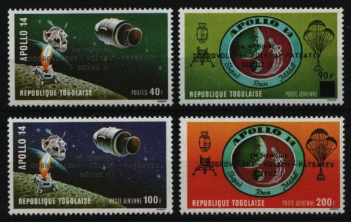Togo 1971 - Mi-Nr. 884-887 ** - MNH - Raumfahrt / Space