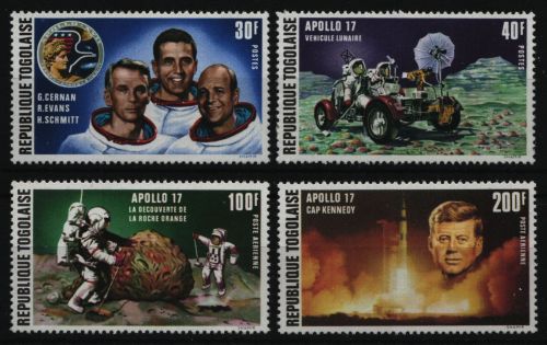 Togo 1973 - Mi-Nr. 972-975 A ** - MNH - Raumfahrt / Space