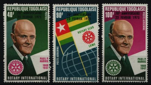 Togo 1975 - Mi-Nr. 1085-1087 ** - MNH - Rotary