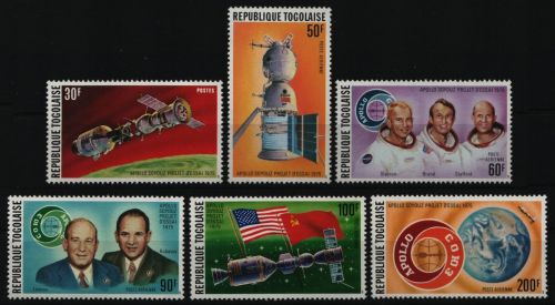 Togo 1975 - Mi-Nr. 1110-1115 A ** - MNH - Raumfahrt / Space