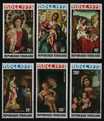 Togo 1975 - Mi-Nr. 1130-1135 A ** - MNH - Weihnachten / X-mas