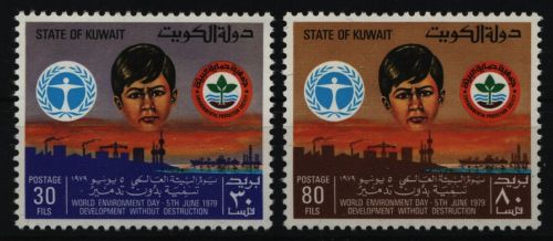 Kuwait 1979 - Mi-Nr. 836-837 ** - MNH - Tag der Umwelt
