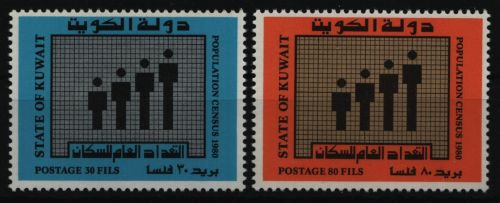 Kuwait 1980 - Mi-Nr. 851-852 ** - MNH - Volkszählung