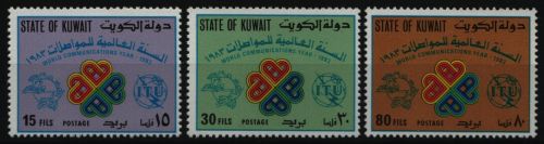 Kuwait 1983 - Mi-Nr. 1005-1007 ** - MNH - Weltkommunikationsjahr