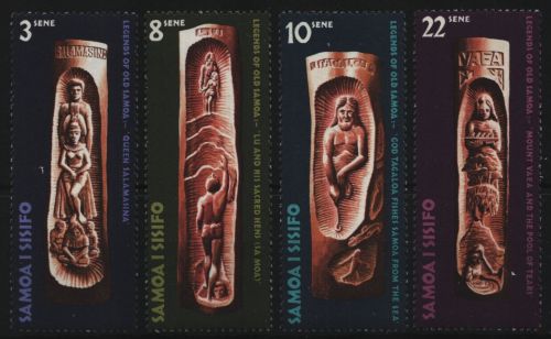 Samoa 1971 - Mi-Nr. 241-244 ** - MNH - Holzschnitzereien