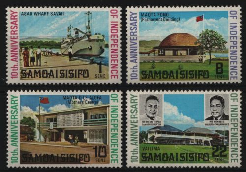 Samoa 1972 - Mi-Nr. 249-252 ** - MNH - Unabhängigkeit / Independence