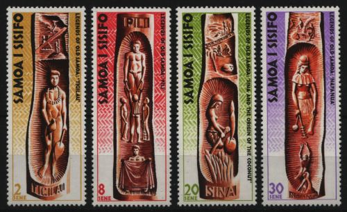 Samoa 1974 - Mi-Nr. 298-301 ** - MNH - Holzschnitzereien