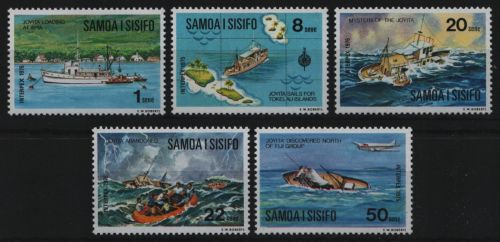 Samoa 1975 - Mi-Nr. 314-318 A ** - MNH - Schiffe / Ships