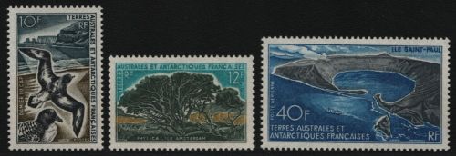 TAAF 1969 - Mi-Nr. 46-48 ** - MNH - Fauna & Flora (I)