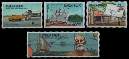 Samoa 1974 - Mi-Nr. 302-305 ** - MNH - Transport - UPU