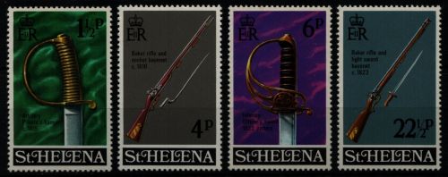 St. Helena 1971 - Mi-Nr. 250-253 ** - MNH - Waffen / Arms