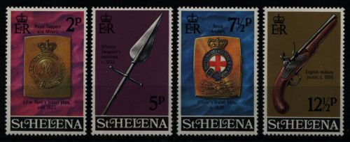St. Helena 1972 - Mi-Nr. 254-257 ** - MNH - Waffen / Arms