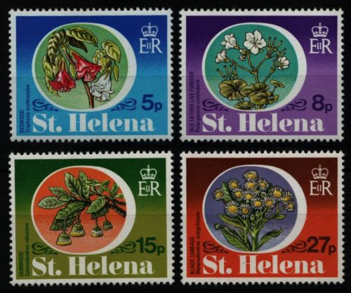 St. Helena 1981 - Mi-Nr. 333-336 ** - MNH - Blumen / Flowers