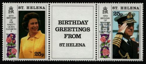 St. Helena 1991 - Mi-Nr. 555-556 ** - MNH - 65. Geburtstag Queen Elizabeth (III)