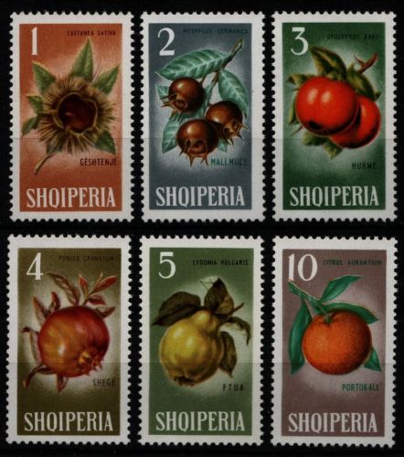 Albanien 1965 - Mi-Nr. 912-917 ** - MNH - Früchte / Fruits