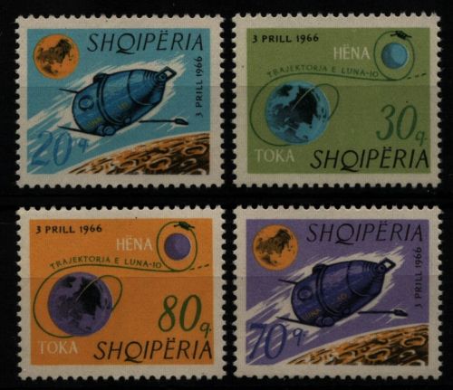 Albanien 1966 - Mi-Nr. 1067-1070 ** - MNH - Raumfahrt / Space