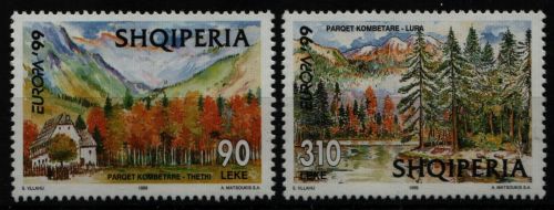 Albanien 1999 - Mi-Nr. 2690-2691 ** - MNH - Bäume / Trees