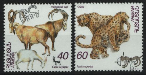 Armenien 1996 - Mi-Nr. 286-287 ** - MNH - Wildtiere / Wild animals