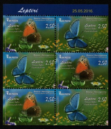 Bosnien und Herzegowina 2016 - Mi-Nr. 691-692 Dl - E ** - MNH - Heftchenblatt