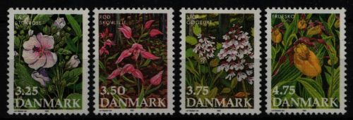 Dänemark 1990 - Mi-Nr. 981-984 ** - MNH - Blumen / Flowers