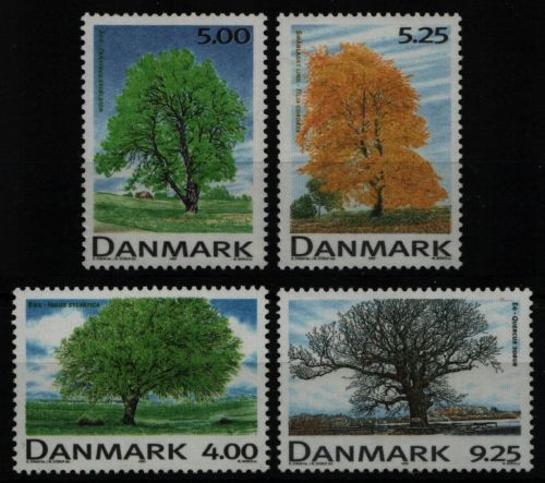 Dänemark 1999 - Mi-Nr. 1199-1202 ** - MNH - Bäume / Trees