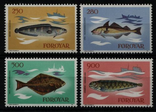 Färöer 1983 - Mi-Nr. 86-89 ** - MNH - Fische / Fish