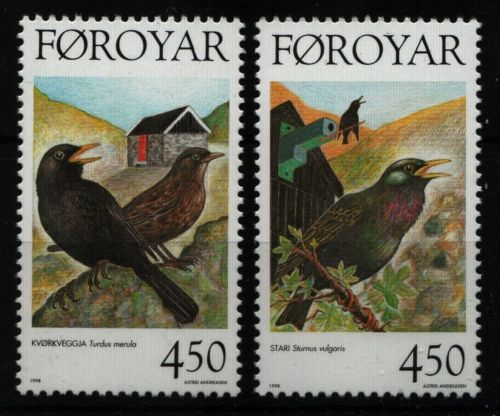 Färöer 1998 - Mi-Nr. 332-333 ** - MNH - Vögel / Birds