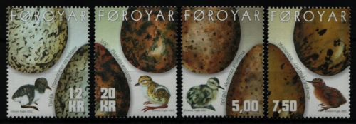 Färöer 2002 - Mi-Nr. 427-430 ** - MNH - Vögel / Birds