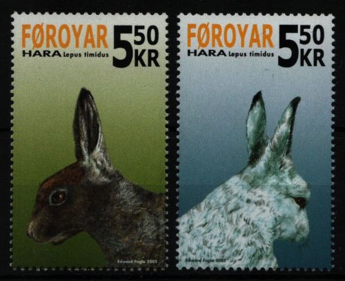 Färöer 2005 - Mi-Nr. 523-527 ** - MNH - Wildtiere / Wild animals