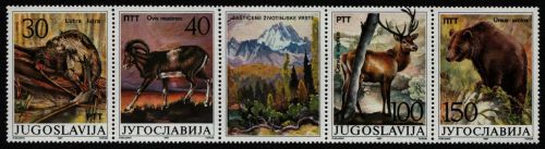 Jugoslawien 1987 - Mi-Nr. 2206-2209 ** - MNH - Wildtiere / Wild animals