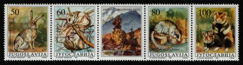 Jugoslawien 1992 - Mi-Nr. 2525-2528 ** - MNH - Wildtiere / Wild animals