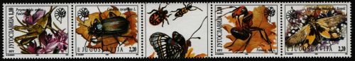 Jugoslawien 1996 - Mi-Nr. 2751-2754 ** - MNH - Insekten / Insects