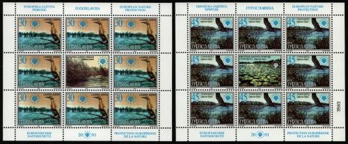 Jugoslawien 2001 - Mi-Nr. 3034-3035 ** - MNH - KLB - Vögel / Birds