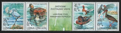 Jugoslawien 2005 - Mi-Nr. 3231-3234 ** - MNH - Vögel / Birds