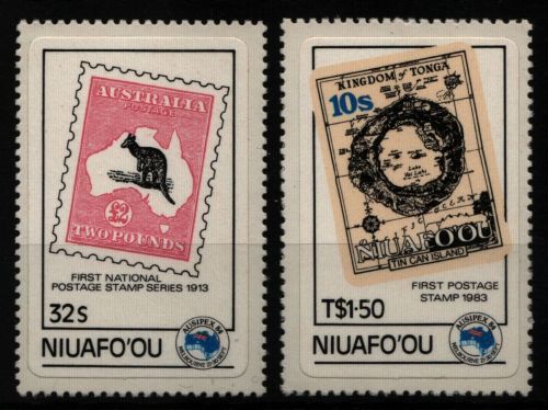 Niuafo'ou-Insel 1984 - Mi-Nr. 48-49 ** - MNH - Marke auf Marke