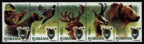 Rumänien 2004 - Mi-Nr. 5816-5820 ** - MNH - Wildtiere / Wild animals