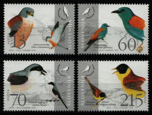 Slowenien 1995 - Mi-Nr. 113-116 ** - MNH - Vögel / Birds