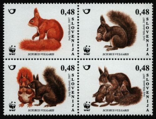 Slowenien 2007 - Mi-Nr. 636-639 ** - MNH - Wildtiere / Wild animals