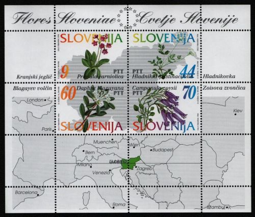 Slowenien 1994 - Mi-Nr. Block 1 ** - MNH - Blumen / Flowers