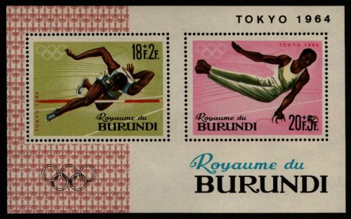 Burundi 1964 - Mi-Nr. Block 5 A ** - MNH - Olympia Tokio
