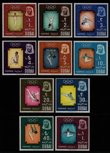 Dubai 1964 - Mi-Nr. 129-138 A ** - MNH - Olympia Tokio