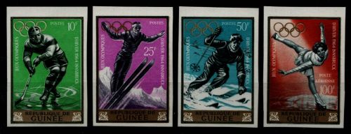 Guinea 1964 - Mi-Nr. 235-238 B ** - MNH - Olympia Innsbruck
