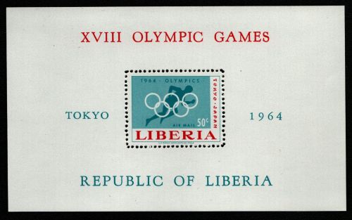 Liberia 1964 - Mi-Nr. Block 31 A ** - MNH - Olympia Tokio