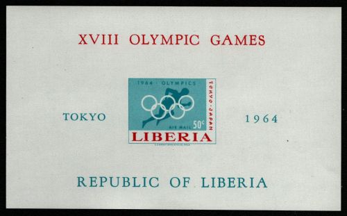 Liberia 1964 - Mi-Nr. Block 31 B ** - MNH - Olympia Tokio