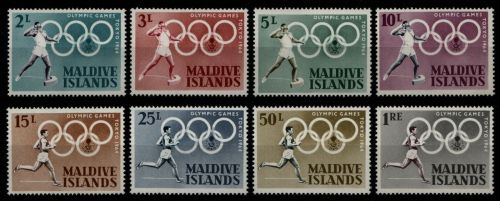 Malediven 1964 - Mi-Nr. 139-146 ** - MNH - Olympia Tokio