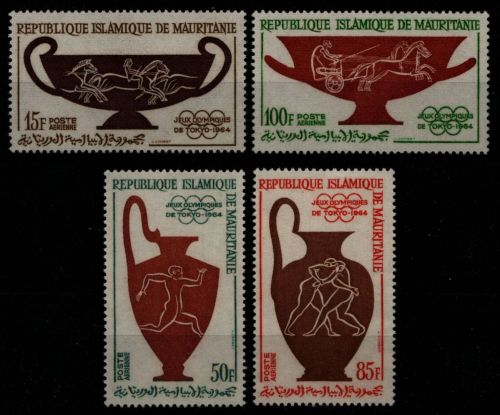 Mauretanien 1964 - Mi-Nr. 232-235 ** - MNH - Olympia Tokio